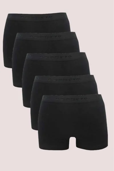 Tezzgelsin Women's 5-Piece Cotton Boxer Panties Women's Boxer