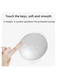 no Electric Double Hand-Free And Rechargeable Portable Breast Pump, Safe Milk Storage, Pain Free, Strong Suction, White  - Image 5