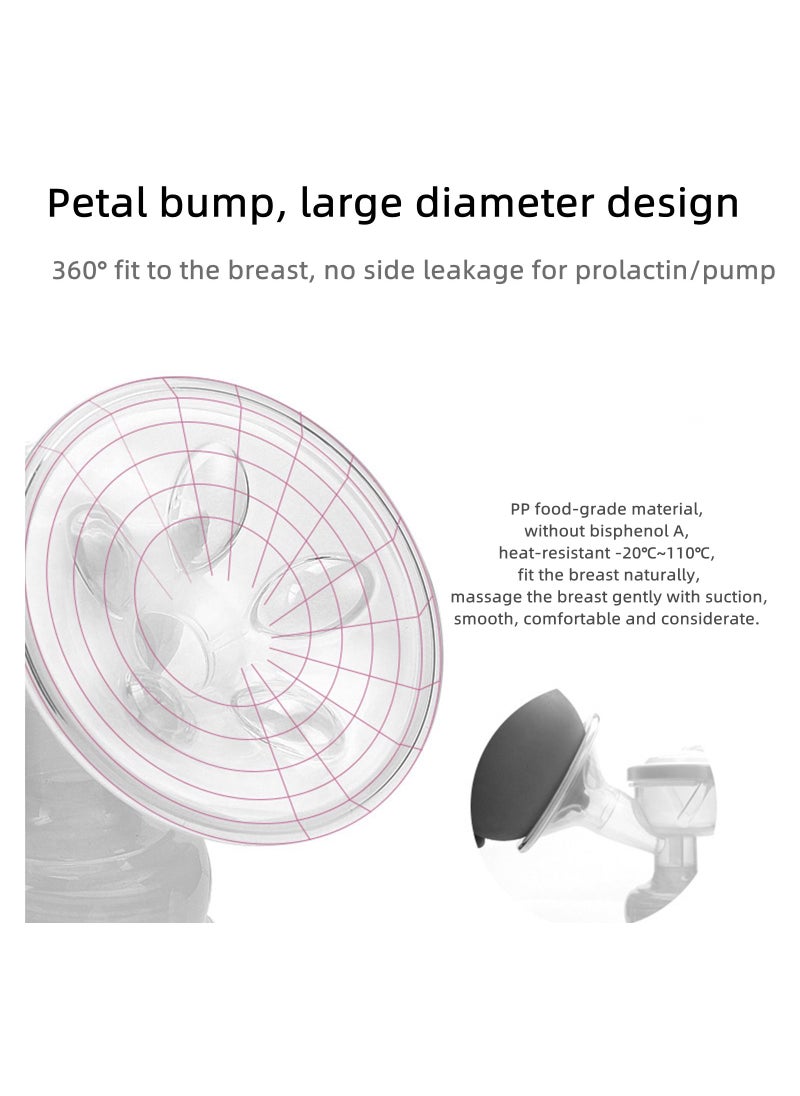 no Electric Double Hand-Free And Rechargeable Portable Breast Pump, Safe Milk Storage, Pain Free, Strong Suction, White  - Image 3