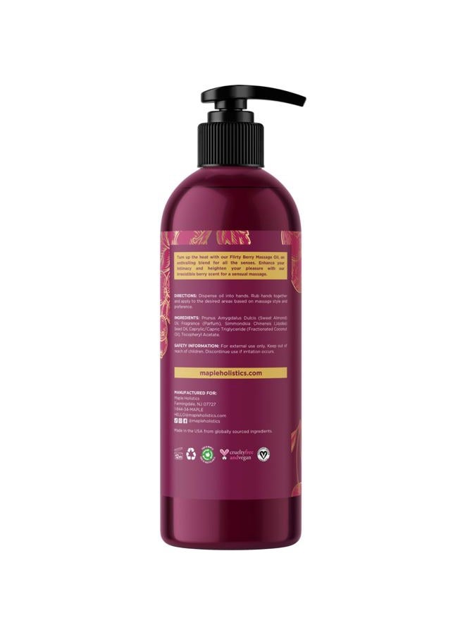 Maple Holistics Berry Sensual Massage Oil for Couples - Fun and Fruity Full Body Massage Oil for Date Night with Smooth Gliding Coconut and Sweet Almond Oil with Tempting Berry Scent - Non GMO Gluten Free and Vegan - Image 4