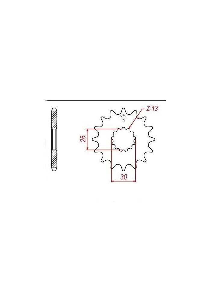 Wivplex 530 Motorcycle Front Sprocket 18T - Image 2