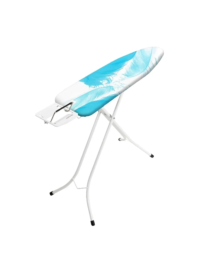 brabantia Resilient Foam Layer Feather Printed Ironing Board Blue and White 110 x 30 cm