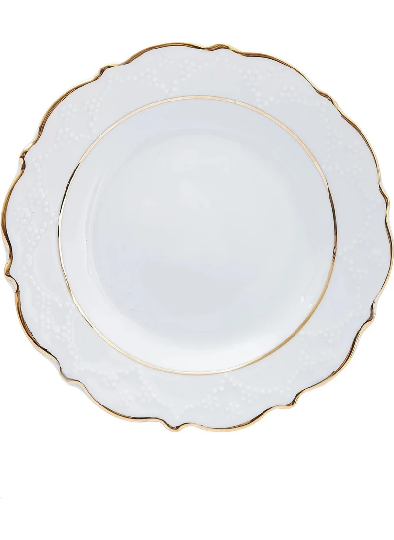 بورلاند Porcelain Cake Plate 2 Gilded 20CM 6 Pieces