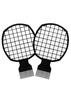 Framendino Framendino Afro Twist Comb Brushes Hair Styling Set Coils Tool for Home Salon Barber Supplies 2 Pack 