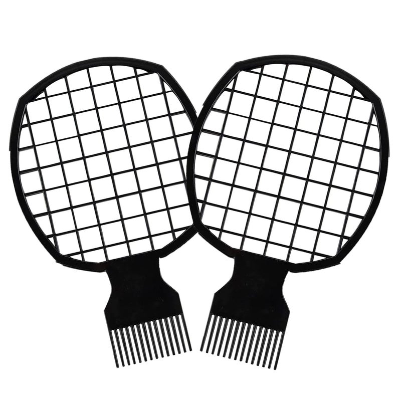 Framendino Afro Twist Comb Brushes Hair Styling Set Coils Tool for Home Salon Barber Supplies 2 Pack