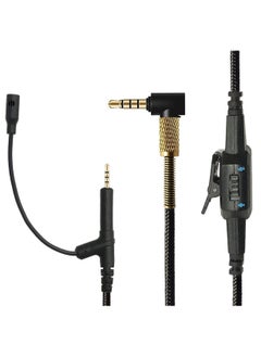 XICEN Replacement Microphone Cable Compatible with Boss QC35 II, QC35, QC25, QuietComfort 25/35 700 OE2 Headphones, Compatible with Playstation PS4 Xbox One Controller, PC Laptop Tablet Smartphone  - Image 1