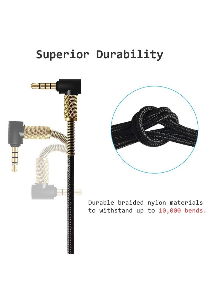 XICEN Replacement Microphone Cable Compatible with Boss QC35 II, QC35, QC25, QuietComfort 25/35 700 OE2 Headphones, Compatible with Playstation PS4 Xbox One Controller, PC Laptop Tablet Smartphone  - Image 4