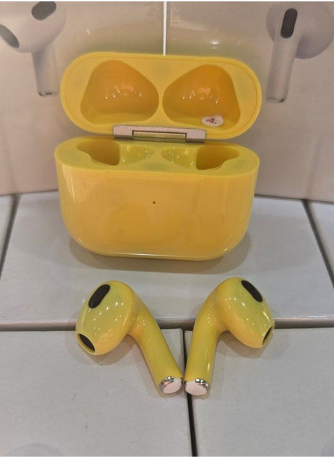 3rd Generation True Wireless Earphones Sport Bluetooth Noise Cancellation TWS Earbuds Compatible with All iPhone and Android Smartphones Yellow
