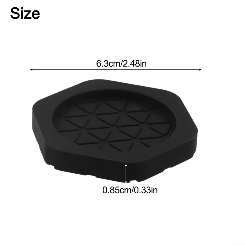 Anti Vibration Pads Set of 4 for Washing Machine Dryer Shock Absorbing Non Slip Noise Reduction Grey - Image 3