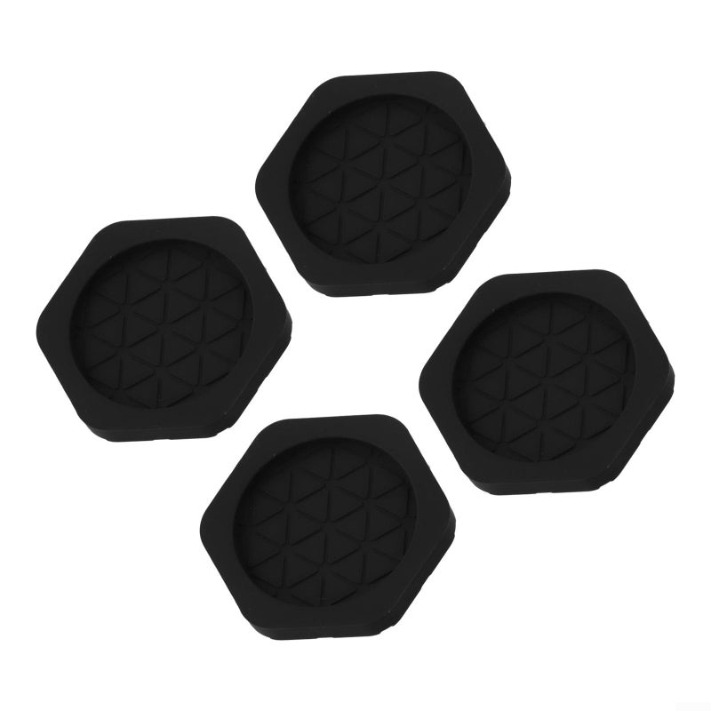 Anti Vibration Pads Set of 4 for Washing Machine Dryer Shock Absorbing Non Slip Noise Reduction Grey - Image 2