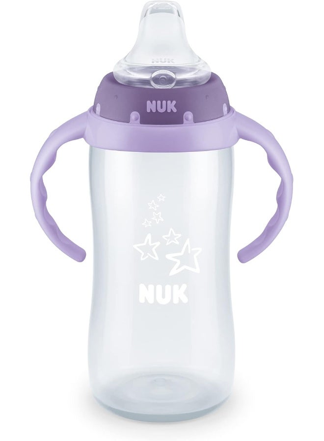 NUK Learner Cup, 10 Ounce, 2 Pack (Tritan Purple Star) - Image 1