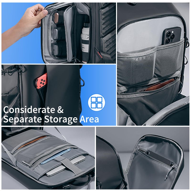 UURIG ULANZI BP09 Traker Camera Backpack • 22L • Versatile Camera Travel Bag • Quick Access • Well Organized Professional Photography Storage • Shoulder Backpack • for Sony/Nikon DSLR Cameras - Image 3