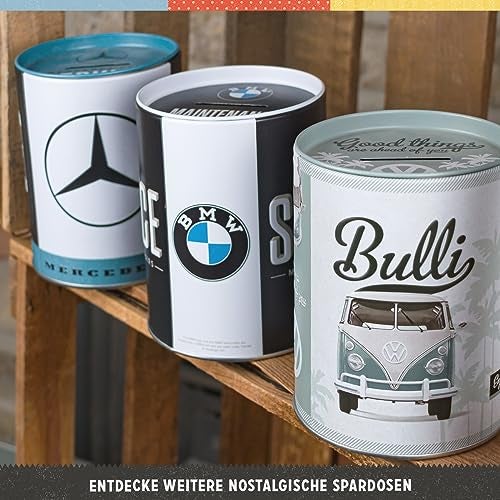Nostalgic Art Nostalgic-Art Retro Money Box, 33.8 oz, Official License Product (OLP), BMW – Service – Gift idea for BMW Fans, Metal Piggy Bank, Vintage Design - Image 5