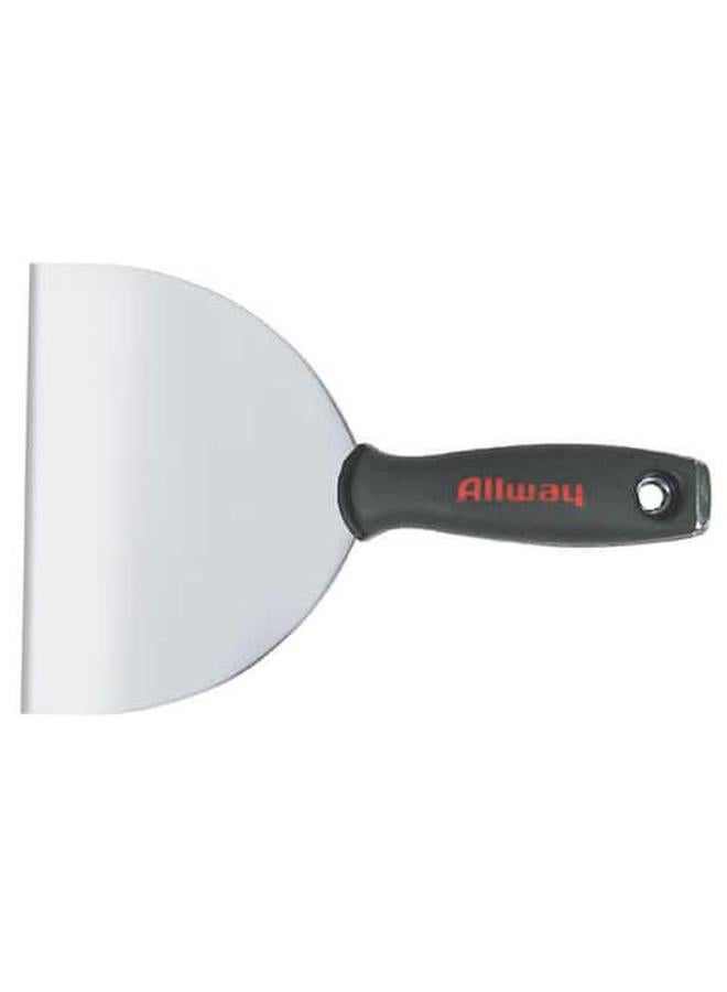 Allway Tool Soft Grip Handle Carbon Steel Flexible Joint Knife Black and Silver 6inch DSX6F