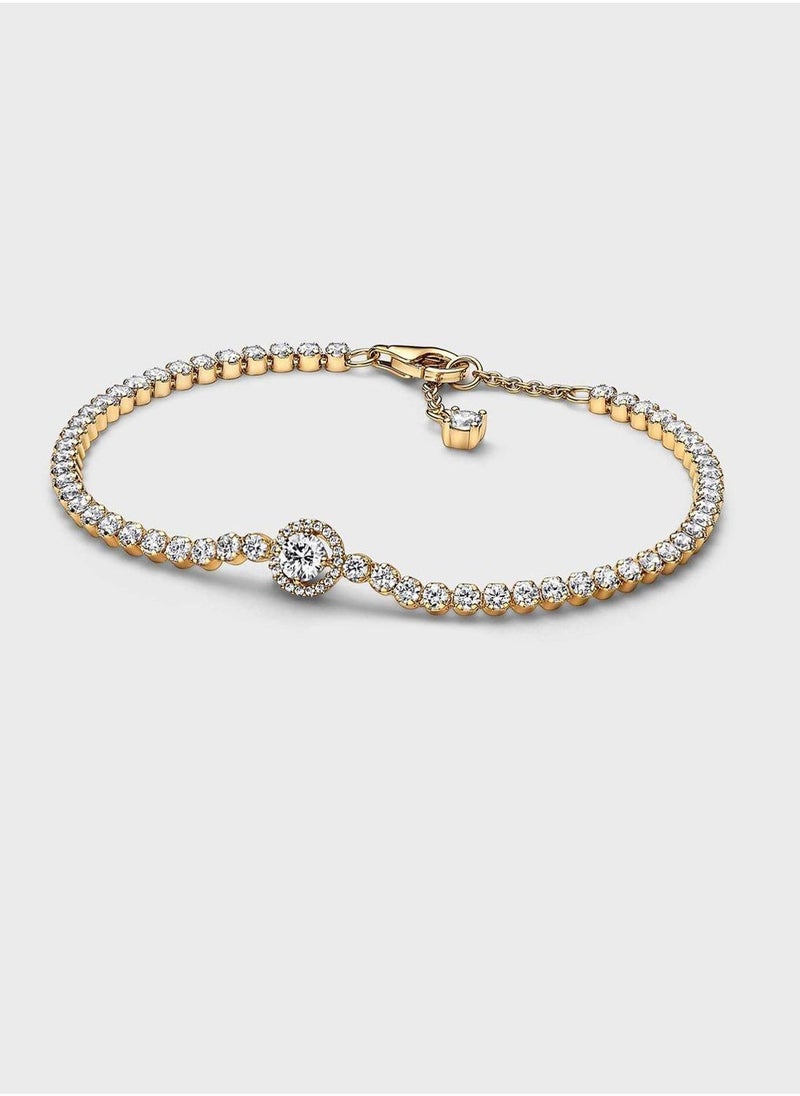 PANDORA Sparkling Halo Tennis Bracelet  - Image 1