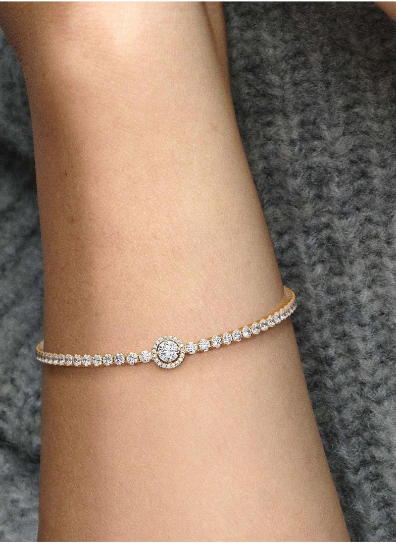 PANDORA Sparkling Halo Tennis Bracelet  - Image 3