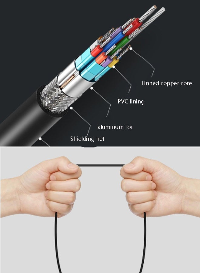 CF 2-meter cable length - suitable for Lightning interface devices to HDMI screen cable, lightning to HDMI high-definition data transmission cable without power supply (red and gray) - Image 2