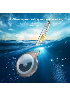 Generic Outdoor Sports Metal For Apple Airtag Positioning Anti-loss Protective Cover Pet Rain Airtag Waterproof Case-Color:Silver-Applicable Model:Airtag  - Image 2