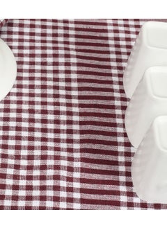 Latte Tekstil Latte Textile Claret Red Cotton Fabric Peti Checkered 4-Piece Drying Cloth, Lunch Cover, Service Napkin 50X70 cm  - Image 4