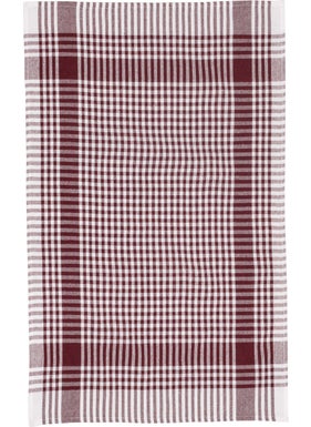 Latte Tekstil Latte Textile Claret Red Cotton Fabric Peti Checkered 4-Piece Drying Cloth, Lunch Cover, Service Napkin 50X70 cm  - Image 1