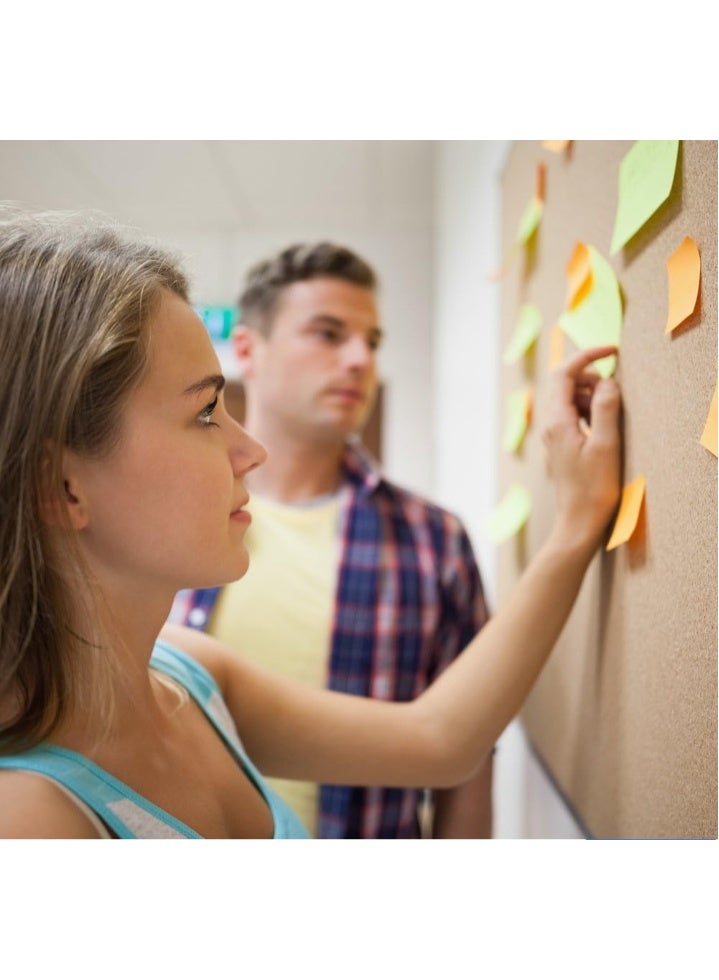 Smart Cork Board 70x50 cm ideal for both adults and kids - wooden - Image 5