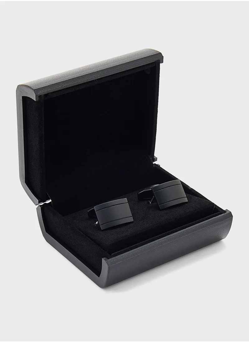 Robert Wood Classic Tuxedo Rectangular Cufflinks