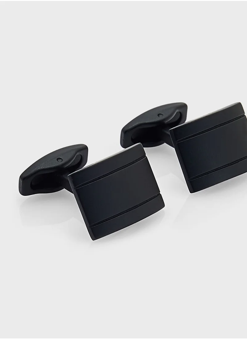 Robert Wood Classic Tuxedo Rectangular Cufflinks