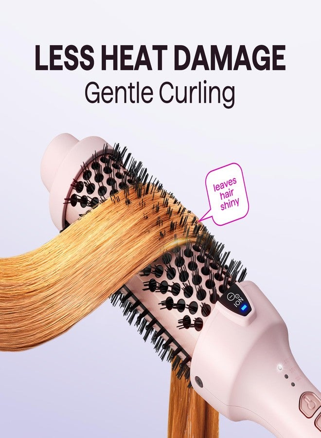 wavytalk فرشاة حرارية محدثة من ويفي توك، 1.5 بوصة، فرشاة دائرية حرارية سريعة تعطي نتائج صالون، تقليل التجاعيد الأيونية يجعل الشعر أكثر لمعانًا ونعومة (وردي جيل الألفية) - Image 5