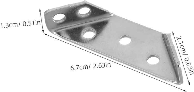 Stainless Steel Corner Bracket Kit Multi Purpose Furniture Hardware Connectors - Image 3