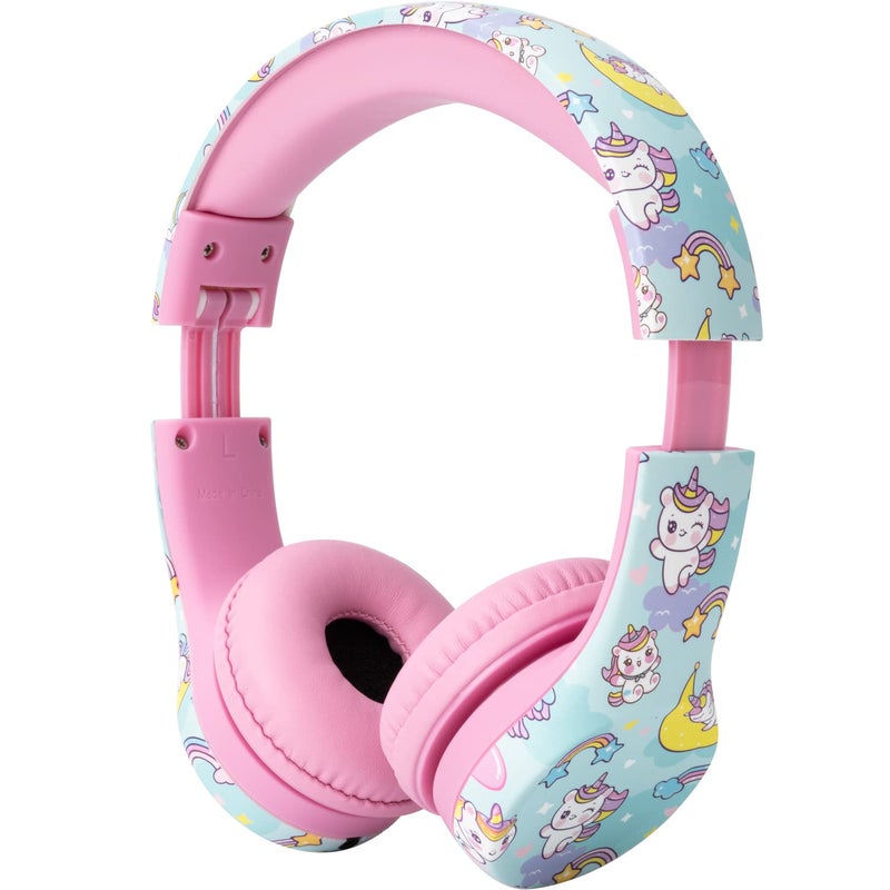 Snug Play+ Kids Headphones â€“ Volume Limited 93dB for Safe Listening â€“ Foldable, Durable Headphones for Toddlers, Boys & Girls â€“ Tangle-Free Cord â€“ Ideal for Travel, School, Tablets - Unicorns - Image 2