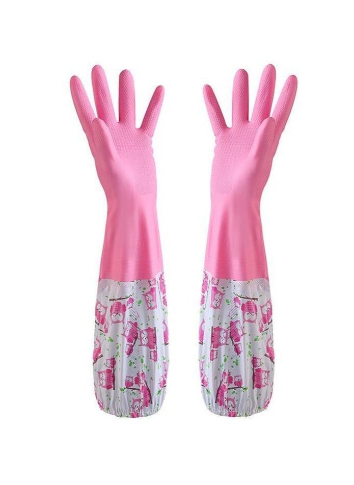 DTBG 2 Piece Thickened Dishwashing Gloves Multicolour  - Image 4
