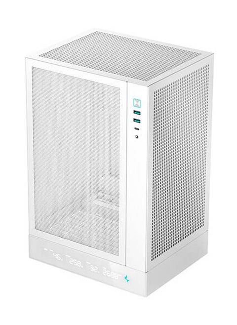 CH170 Digital Vertical Mini-ITX Case, ABS+SPCC Materials, 240mm Radiator Support, 3 Expansion Slots, x2USB3.0/Audio/Gen2 Type-C Port