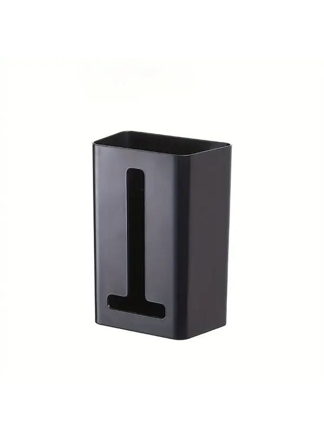 Black Wall Mounted Tissue Box Hole Free Installation Waterproof Anti Shock For Kitchen Bathroom Storage - Image 1
