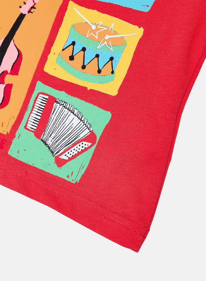 Panco Baby Boys TRAM TRAM Printed Short Sleeve Tshirt - Image 4