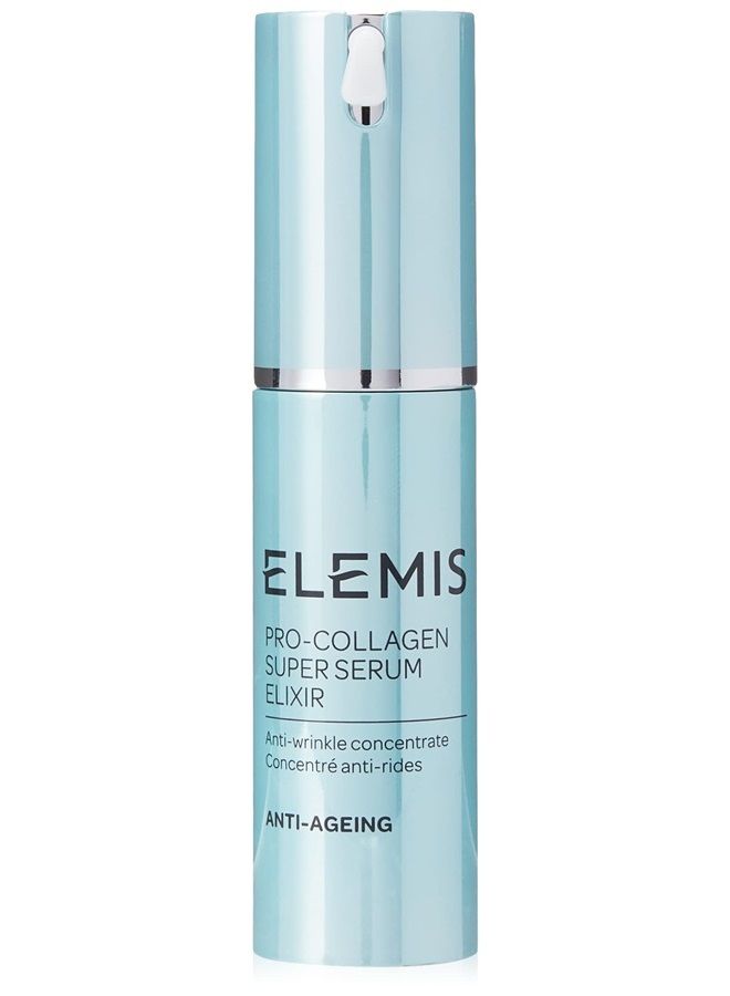 Elemis Pro-Collagen Super Serum Elixir | Anti-Wrinkle Concentrate Nourishes, Plumps, and Smoothes the Appearance of Fine Lines and Wrinkles | 15 mL