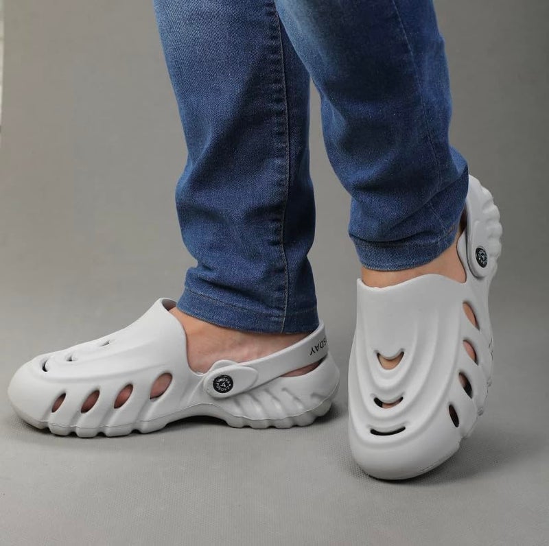 UNIAGE Wave Design Comfortable Stylish Clogs for Men - Image 5