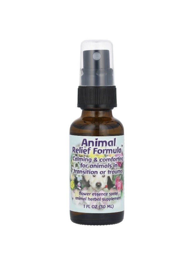 Flower Essence Services, Animal Relief Formula, Flower Essence Spray, 1 fl oz (30 ml) (Packaging may vary) - Image 1