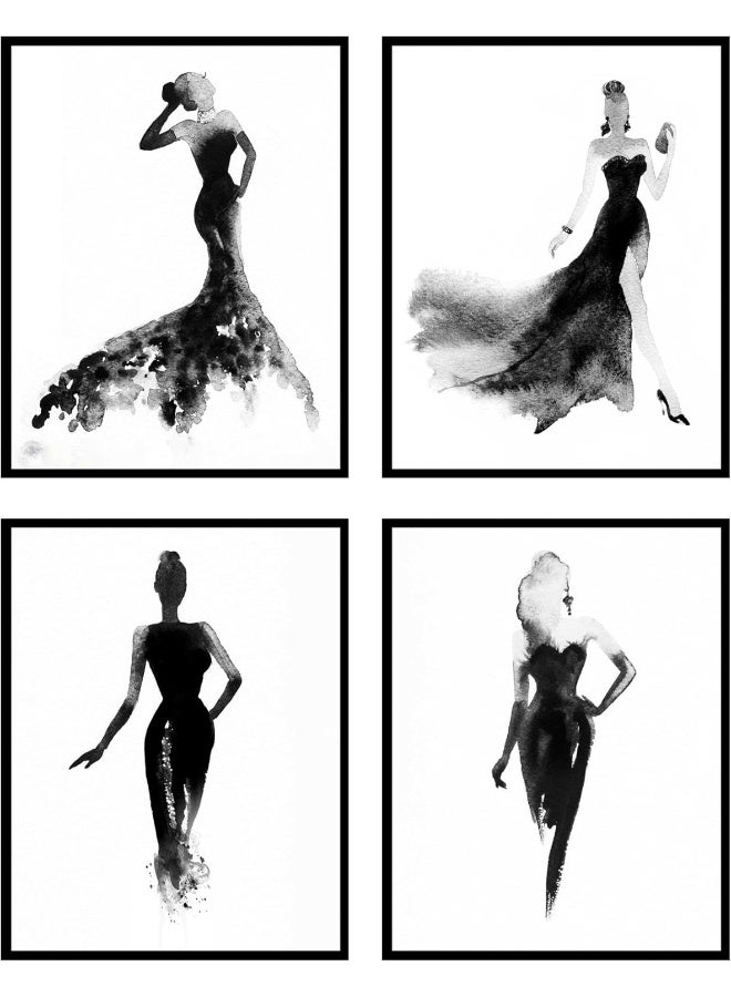 Home Trove Insire Makeup Wall Decor - Set Of 4 (8X10) Unframed  - Image 1