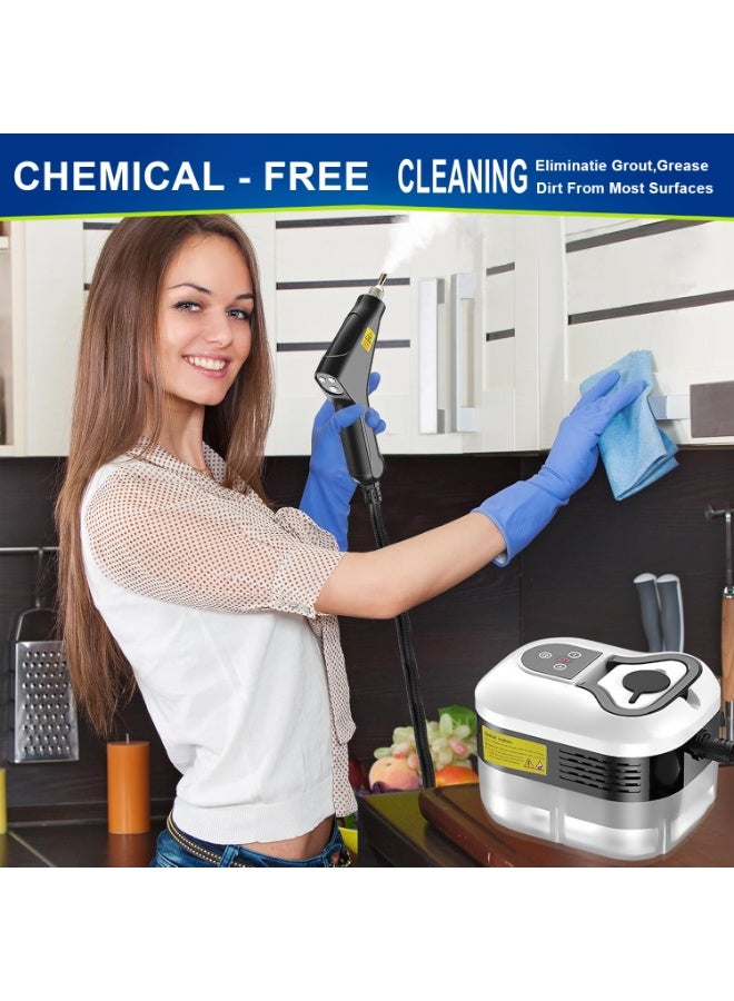 ايتي لايف منظف ​​بخاري، جهاز بخاري مضغوط 4.5 بار للتنظيف، جهاز بخاري متعدد الأغراض للمنزل، منظف بخاري محمول، مع 6 ملحقات، جهاز بخاري للسيارة، منظف بخاري محمول للمطبخ والحمام والبلاط. - Image 3