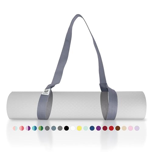 Tumaz Yoga Mat Strap [MAT NOT Included] (2 Sizes) with Extra Thick & Comfy Delicate Texture, Adjustable Yoga Mat Carrier - Image 1