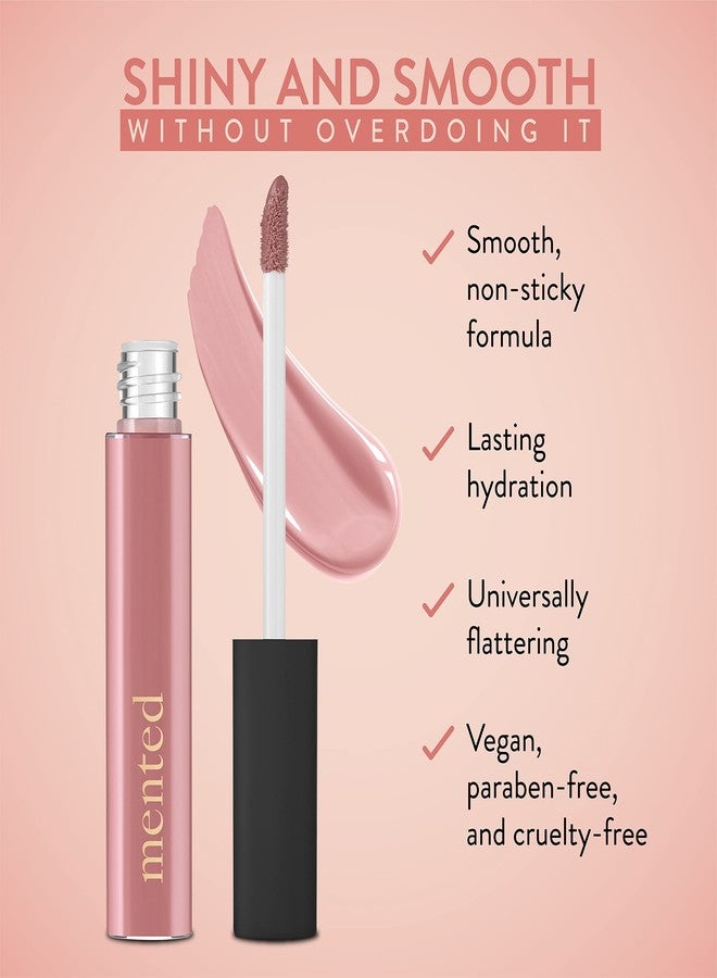 Mented Cosmetics Lip Gloss for Women Tinted Lip Balm Stain, Long Lasting Buildable Moisturizing Lipgloss Lipstick Topper, Made in USA, Cruelty Free Vegan Makeup, Pink About Me - Image 5