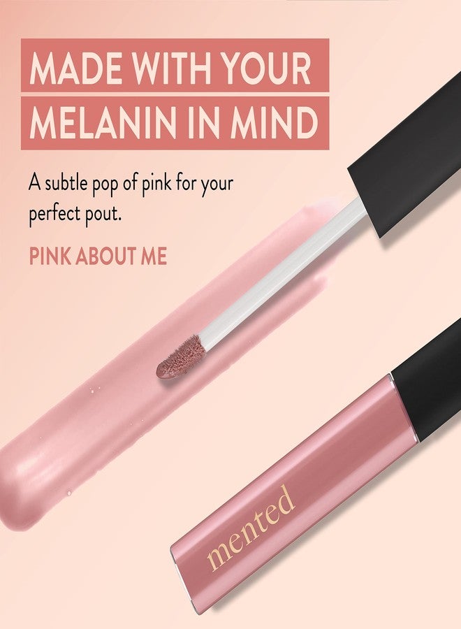 Mented Cosmetics Lip Gloss for Women Tinted Lip Balm Stain, Long Lasting Buildable Moisturizing Lipgloss Lipstick Topper, Made in USA, Cruelty Free Vegan Makeup, Pink About Me - Image 4