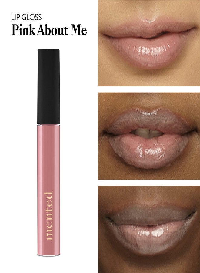 Mented Cosmetics Lip Gloss for Women Tinted Lip Balm Stain, Long Lasting Buildable Moisturizing Lipgloss Lipstick Topper, Made in USA, Cruelty Free Vegan Makeup, Pink About Me - Image 2