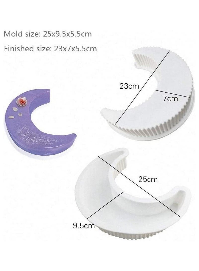 3D Moon-Shape Cake Mold, Silicone Cake Mould, Ramadan Crescent Moon Silicone Mold, Large Cake/Bread/Pizza Baking Mold - Image 4