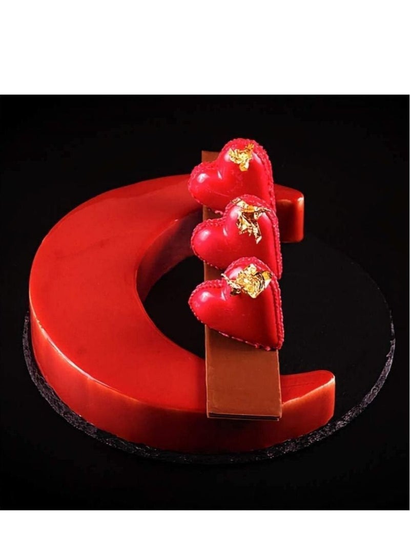 3D Moon-Shape Cake Mold, Silicone Cake Mould, Ramadan Crescent Moon Silicone Mold, Large Cake/Bread/Pizza Baking Mold - Image 2