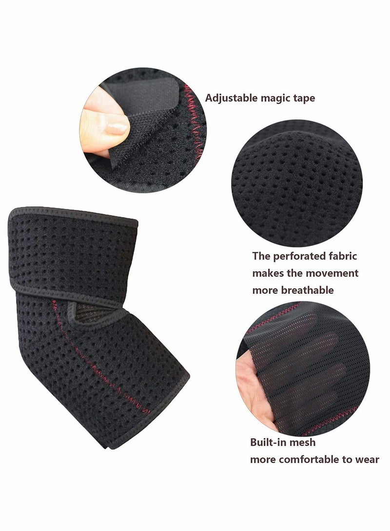 Excefore Elbow Support, Breathable Elbow Support Arm Brace, Tennis Support brace, Wrap for Golfers, Sports Injury Rehabilitation & Protection Against Reinjury - Image 2