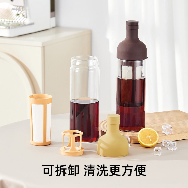 Coffee Cold Brew Pot High Borosilicate Glass Household Cold Brew Bottle Cold Brew Fruit Teapot Cold Quenching Teapot Glass Cold Water Kettle - Image 3