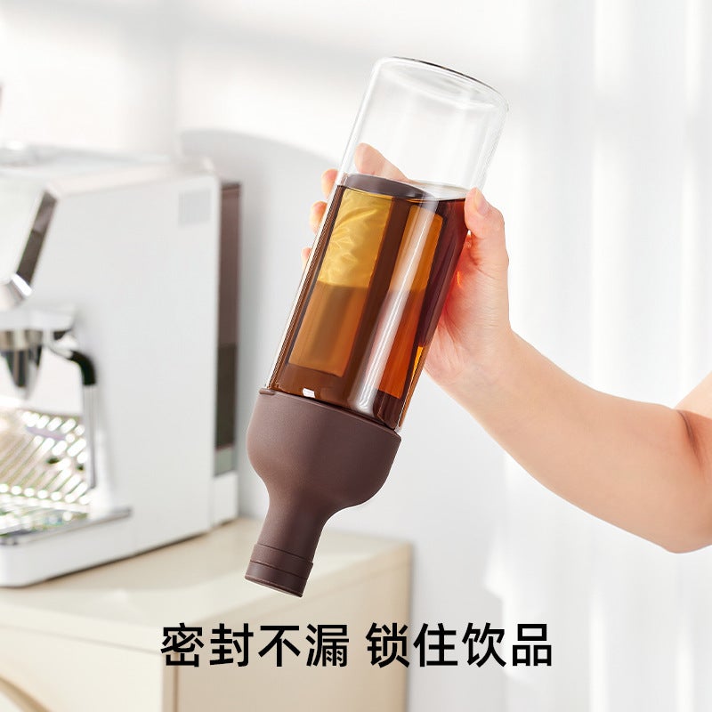 Coffee Cold Brew Pot High Borosilicate Glass Household Cold Brew Bottle Cold Brew Fruit Teapot Cold Quenching Teapot Glass Cold Water Kettle - Image 2