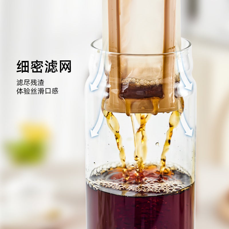 Coffee Cold Brew Pot High Borosilicate Glass Household Cold Brew Bottle Cold Brew Fruit Teapot Cold Quenching Teapot Glass Cold Water Kettle - Image 5