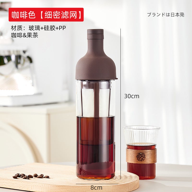 Coffee Cold Brew Pot High Borosilicate Glass Household Cold Brew Bottle Cold Brew Fruit Teapot Cold Quenching Teapot Glass Cold Water Kettle - Image 1